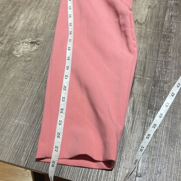 Zara pink High Waisted PANTS WITH FABRIC-COVERED BELT - Picture 13 of 15